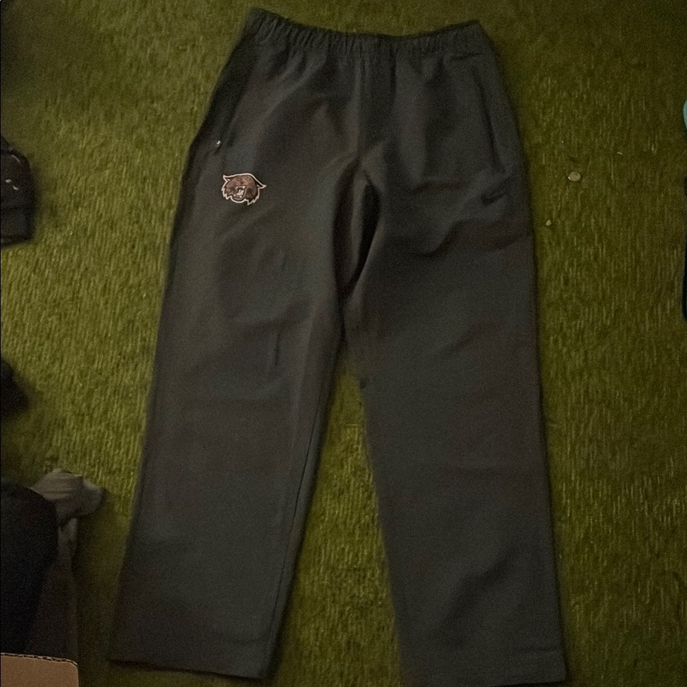 Nike Black Athletic Pants with Logo